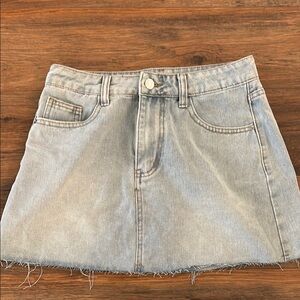 SHEIN Blue A-Line Mini Skirt Casual